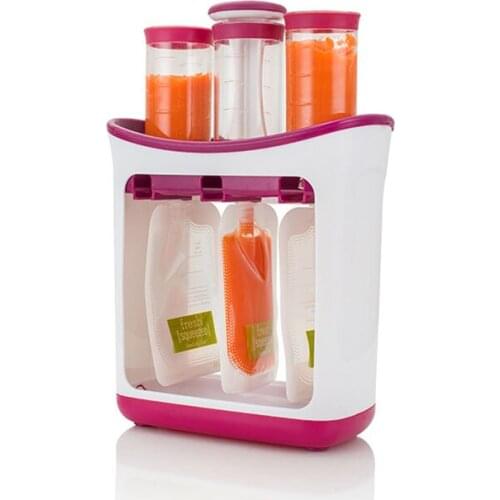 Oussirro Infant and Child Portable Fruit Bag Making Kit Food Grade Materials Use for Apple Sauce Yogurt and Smoothies
