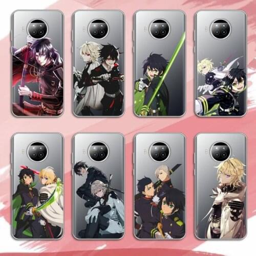 Owari No Seraph anime Phone Case Transparent for Xiaomi Redmi note 10 t 8 9 pro lite 11 custom protective shell