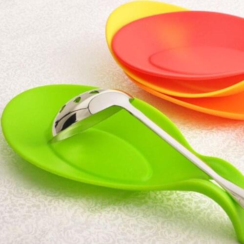 Tray Placemat Spoon Silicone Spoon Rest Heat-resistant Rest Kitchen Utensil Spatula Holder Tool Tools Utensil Cooking V4A7