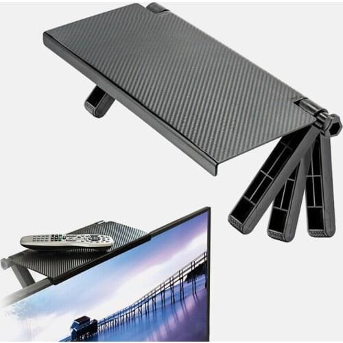 Adjustable Screen Top Shelf Home Office Storage Shelves Computer Monitor Desktop Screen Racks Stand TV Display Holder Organizer