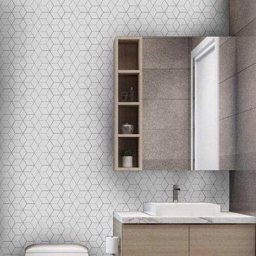 Bathroom toilet kitchen mosaic self-adhesive waterproof stickers, wall splash plate, DIY Nordic wallpaper furniture decoration