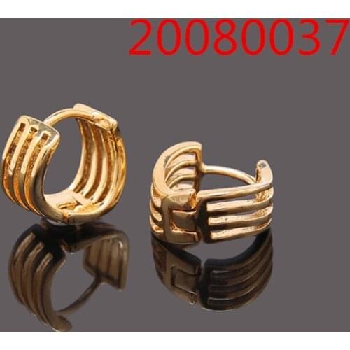 2pairs American Greek fret earring gold earrings gold filled women fashion jewelry best gift