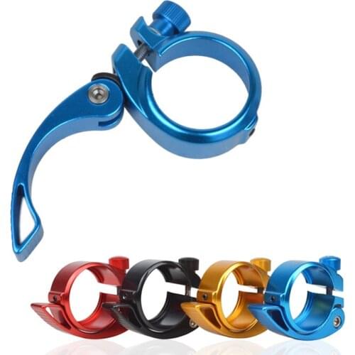 Folding Bike 40.8mm Aluminium Alloy Seatpost Clamp Seat Tube Clip Quick Release Seat Post Parts