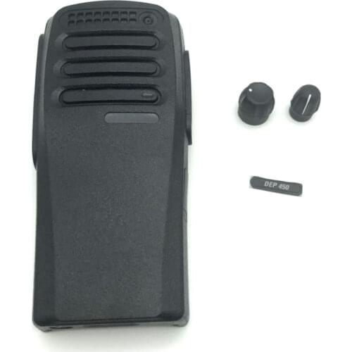 Replacement Front Casing with Volume Knobs Repair Housing Cover Case Shell for Motorola DEP450 DEP-450 DP1400 P3688 Radio