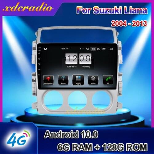 Xdcradio 9" Touch Screen Android 10.0 For Suzuki Liana Car Radio DVD Multimedia Player GPS Navigation 6+128G Carplay Camera 4G
