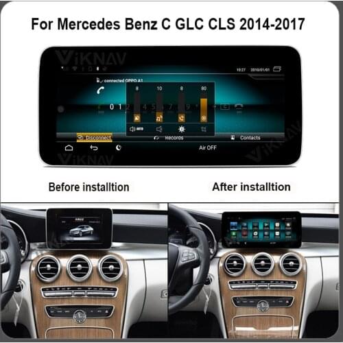10.25 inch car GPS navigator multimedia player for Benz C GLC CLS 2014 2015 2016 2017 auto radio stereo video FM android system