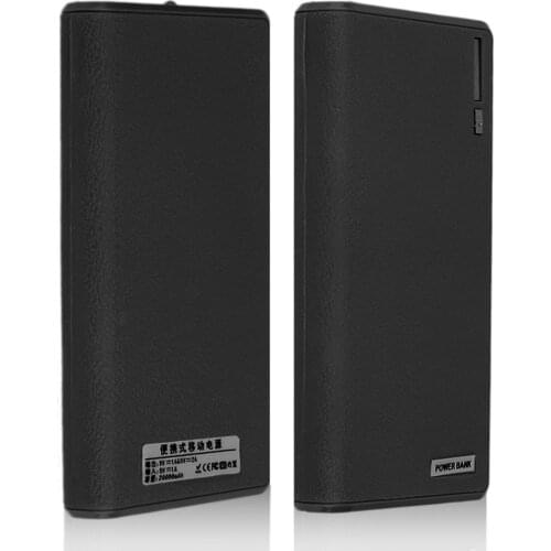 30000mAh 6*18650 Powerbank Case Cover No Battery Portable Dual USB Quick Charge Power Bank External Battery Charger Shell Case