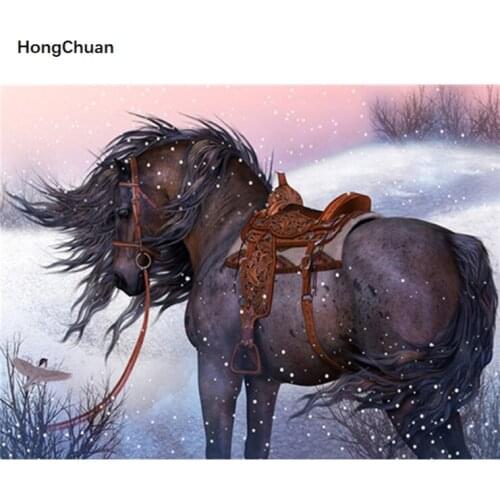 Horse 5D Diamond Painting Full Square/Round Diamond Embroidery Handmade Rhinestone DIY Mosaic HomeDecoration Mural Fast Delivery