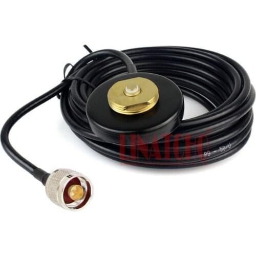 Car Taxi Mobile Radio Antenna NMO Mount Magnetic Base mount 3 meters RG58U Cable N male connector