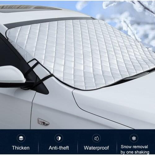Car Snow Cover Windshield Sunshade Outdoor Thickened Waterproof Anti Ice Frost Auto Protector For Cars And SUV Windshield Cover