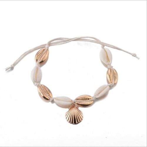 Anklets for Women Shell Foot Jewelry Summer Beach Barefoot Bracelet Ankle on Leg Female Ankle Strap Bohemian Accessories