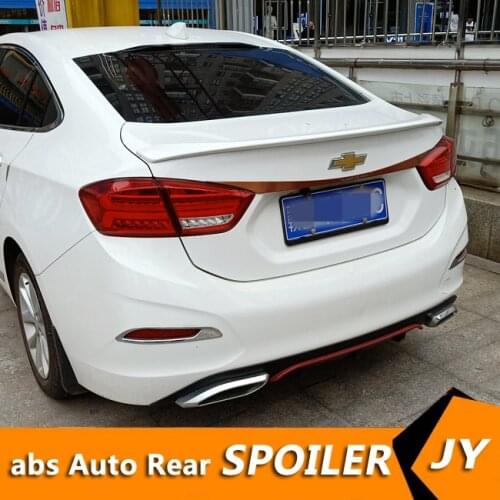 For Chevrolet Cruze Spoiler 2017 Cruze spoiler High Quality ABS Material Car Rear Wing Primer Color Rear Spoiler