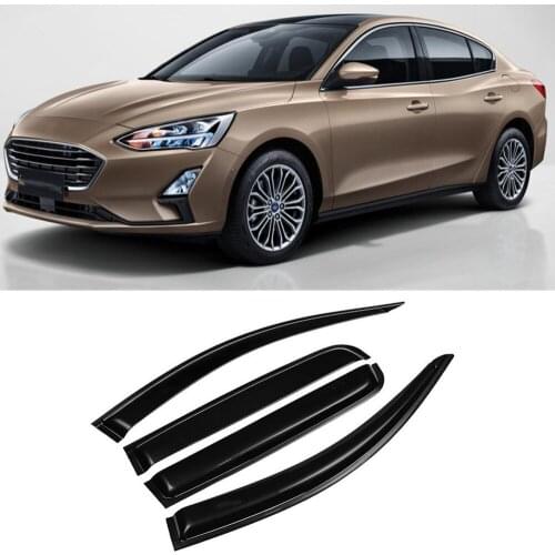 For Ford Focus 4 MK4 2019 2020 2021+ Acrylic Tape-on Window Vent Visor Sun Rain Deflector Guard Raincoat Smoke Rain Shade Shield