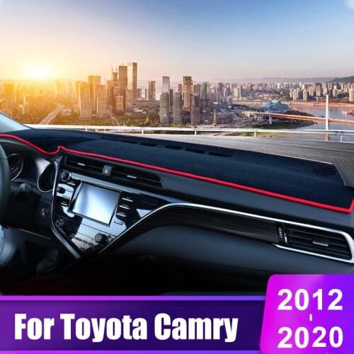 For Toyota Camry 50 70 2012-2018 2019 2020 Car Dashboard Cover Avoid Light Pad Instrument Platform Desk Mats Carpets Accessories