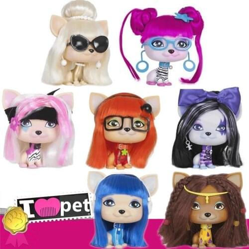 Pet doll Cat Head Monster Doll Kitty Dress Up Doll Play house toy doll Girl Gift