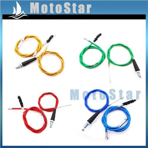 Throttle Cable + Clutch Cable For Chinese 50cc - 160cc Pit Dirt Motor Bike Motorcycle