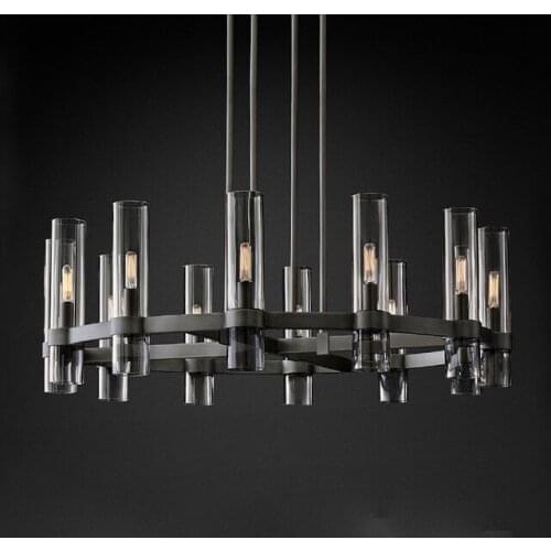 E14 led American Vintage Copper Glass Gold Black LED Lamp LED Light.Pendant Lights.Pendant Lamp.Pendant light For Dinning Room