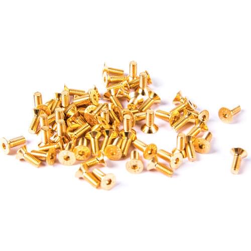 IFlight Gold M3 Screw M3X6 M3X8 M3X10 M3X12 6mm 8mm Hexagon Socket Head Cap Countersunk Bolt for RC FPV Drone Frame Kit