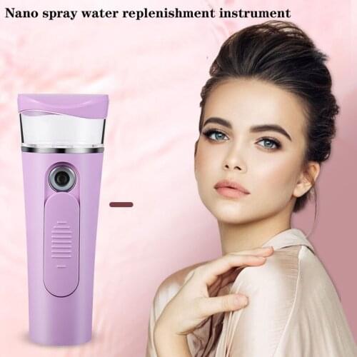 Face Stream Beauty Spray Hand-held Water Machine Moisturizing Nano Ionic Mist Face Humidifier Sauna Facial Pore Cleansing Tool