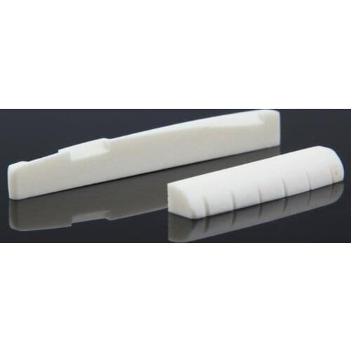 Buffalo Bone Guitar Bridge Nut Saddle for 6 String Classical Guitar White Guitar Parts Accessories Musical Stringed Instrument