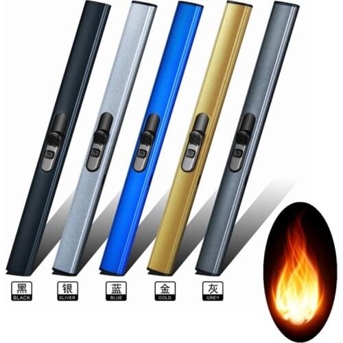 Cheap BBQ Kitchen Lighter Plasma Usb Pipe Smoke Electronic Lighter Charging Arc Lighter Candles Fireworks Safety swit