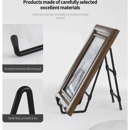 Iron Art Magazine Display Stand Dish Rack Plate Bowl Picture Frame Photo Book Pedestal Holder Home Decoration Storage Ornaments