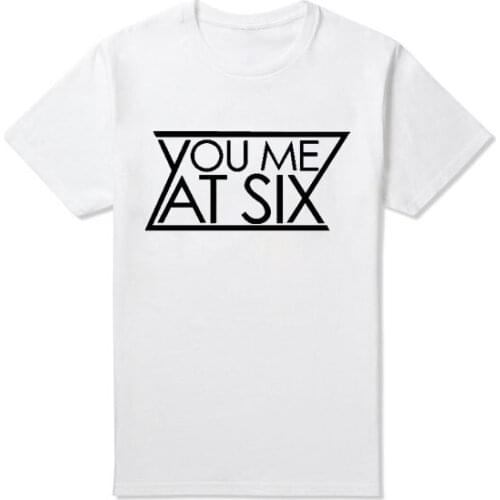 Men YOU ME AT SIX T SHIRT MUSIC INDIE ROCK BAND BRITISH Shirt T Shirt Cotton Top Tees More european Size and Colors