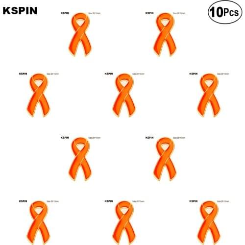 Orange Aids Lapel Pin Flag badge Brooch Pins Badges 10Pcs a Lot