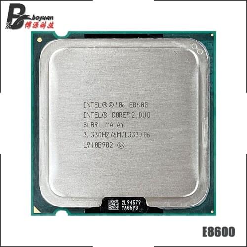 Intel Core 2 Duo E8600 3.3 GHz Dual-Core CPU Processor 6M 65W 1333 LGA 775