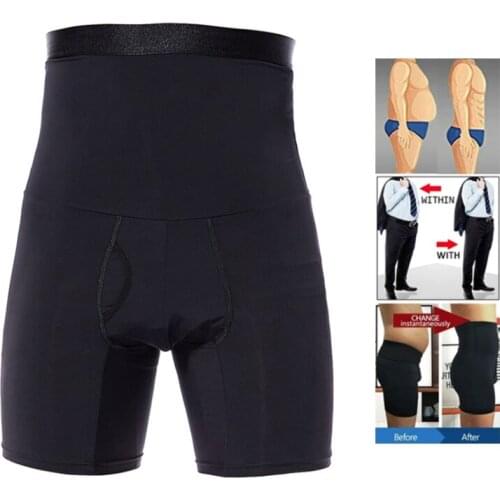 Men Tummy Control Shorts Body Shaper Compression High Waist Trainer Belly Tummy Control Slimming Shapewear Boxer Underwear