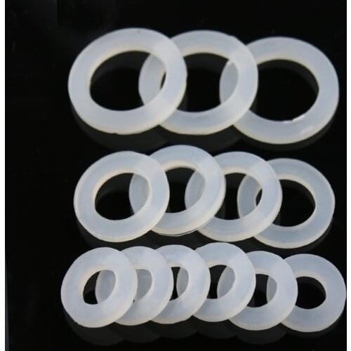 10 PCS DN8/10/15/20/25/32/40 Silicone Gasket Flat Sealing Washer Spacer For 1/4" 3/8" 1/2" 3/4" 1" 1-1/4" 1-1/2" BSP NPT Fitting