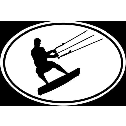 Kite gorgeous surfing - free car stickers, window decoration, auto parts. Decoration. Car supplies 17x11cm, quotation