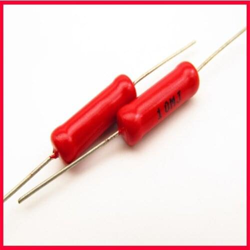 High voltage resistor RJ8-3W10M non-inductive resistance Dahongpao high voltage high frequency glass glaze resistance 3W10M
