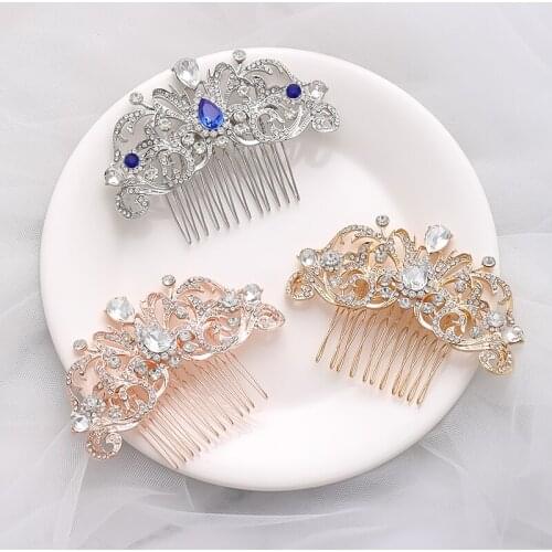 Hair Clip Crystal Rhinestone Hair Accessories For Women Bride Accessories Comb Hair Jewelry For Women Bride Wedding