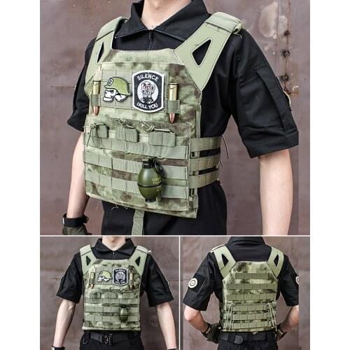 JPC Vest Tactical Vest CS Game Paintball 5 colors Molle Vest Chest Plate Carrier Combat Vest Bulletproof Vest For Outdoor Game