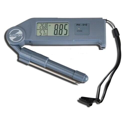 3 In 1 Folding pH Temperature Humidity RH Meter Tester Analyzer ATC Replaceable pH electrode