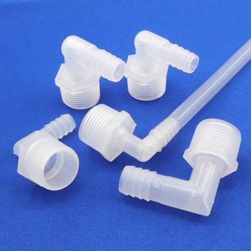 5~50pcs G3/4 To 7.9~19.5mm Food Grade PP Pagoda Elbow Connector Garden Irrigation Water Hose Joint Aquarium Fish Tank DIY Joint