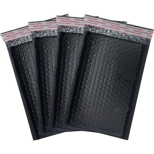 50Pcs Matte Black Bubble Mailers Self Seal Adhesive Shipping Bags With Bubble Padded Packaging Bag Waterproof Bubble Envelopes