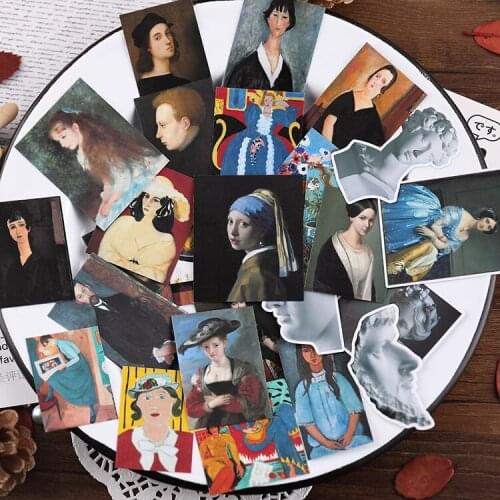 64PCS Art gallery series Stickers Crafts And Scrapbooking stickers kids toys book Decorative sticker DIY Stationery