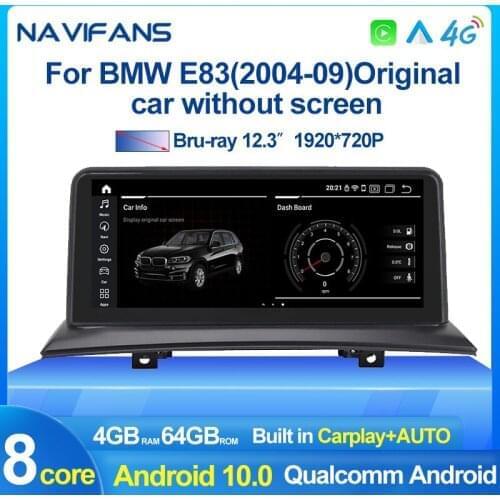 NaviFly For BMW X3 E83 2004 2005 - 2012 Car Radio Multimedia Video Player Navigation GPS No 2 din 2din DVD Android 10 4G LTE DSP