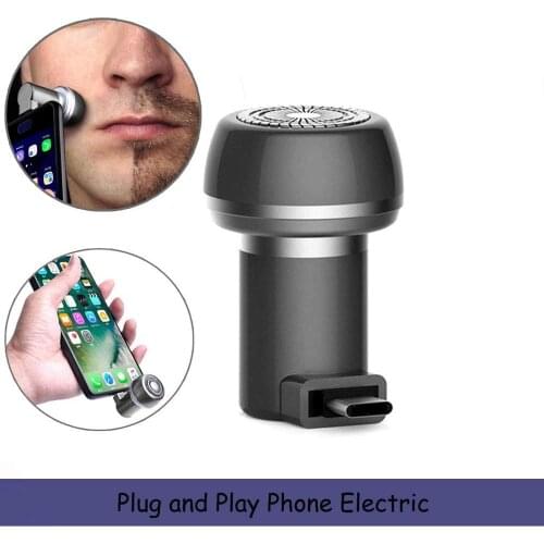 Men’s Electric Shaver Razor Rotary,Phone Electric Mini Razors for head Shaving,Men Grooming Kit Electric Hair trimmer for IOS