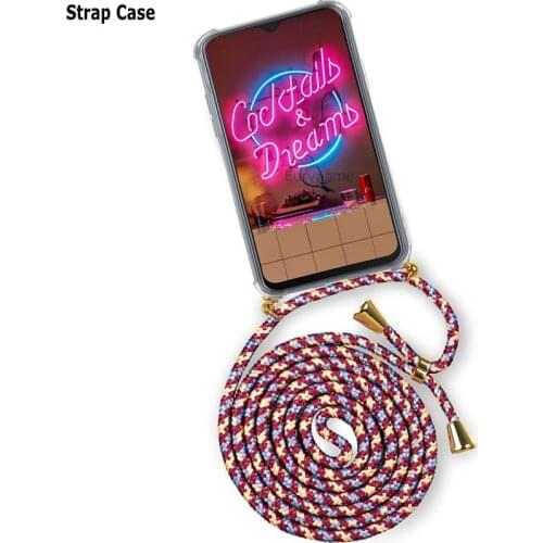 Strap Case for Xiaomi Mi 11 Ultra Redmi Note 10 Pro POCO X3 NFC Crossbody Necklace Lanyard Shockproof Clear Cover Mi 11 Lite