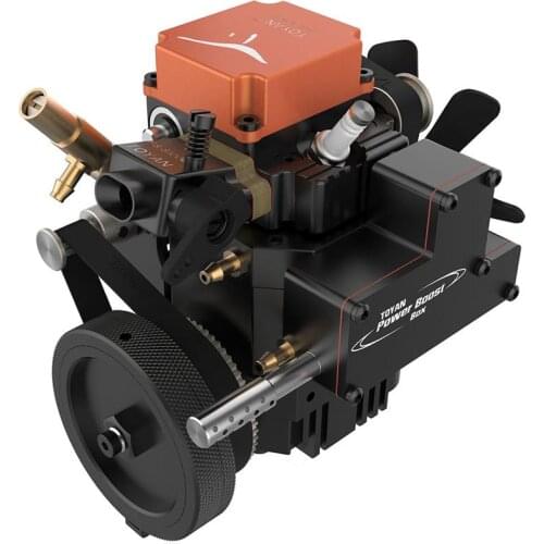 Toyan Water-cooled Four Stroke Gasoline Model Engine with Starting Motor for 1:10 1:12 1:14 RC Car Boat Airplane - FS-S100G (W)