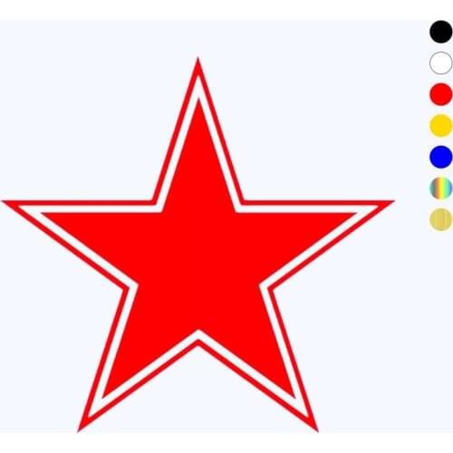 CK2109#Various Sizes Star 2 funny car sticker vinyl decal Red/white car auto stickers for car bumper window car decorations