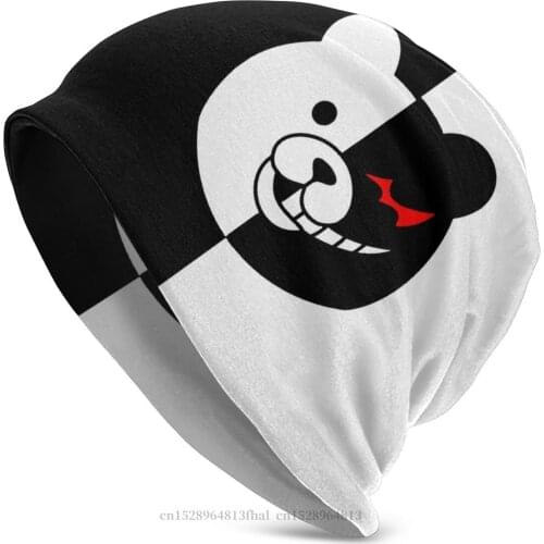 Danganronpa Makoto Naegi Game Fashion Beanie Hats Monokuma Knitting Hat Bonnet Skullies Beanies Caps Men Womens Earmuffs