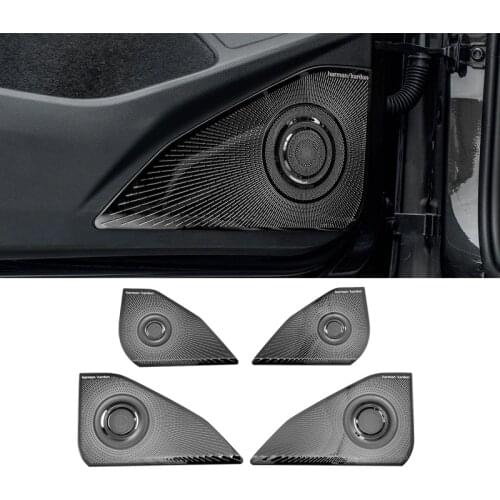 For Volkswagen VW Golf 8 MK8 2020 2021 Stainless Steel Auto Car Interior Door Speaker horn cover Trim Accessories