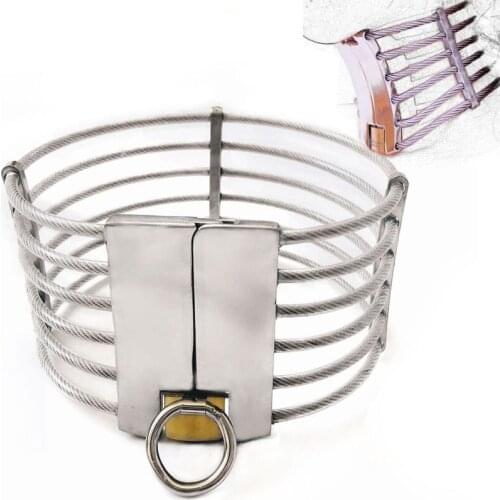Neck Lock Bondage Cuffs Slave Collar Sex Games For Adults Restraints BDSM Collar Torture Fetish Erotic Toys For Woman