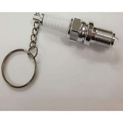 Hot Sale Delicate Vogue Keychain LED Light Shape Key Chain Spark Plug Key Ring CC8219