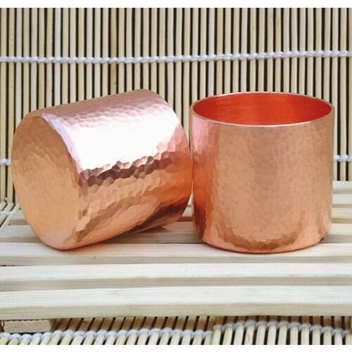 Handmade copper tea cup teacup pure small wine water coffee milk cup teaware drinkware