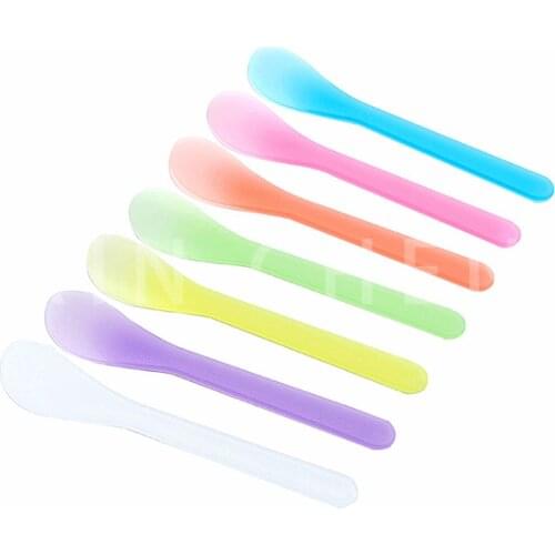 200pcs Mini Cosmetic Spatulas Mask Mixing Spoon Spatulas,Facial Skin Care Mask Fan Brushes Applicator, DIY Makeup Tool Kits